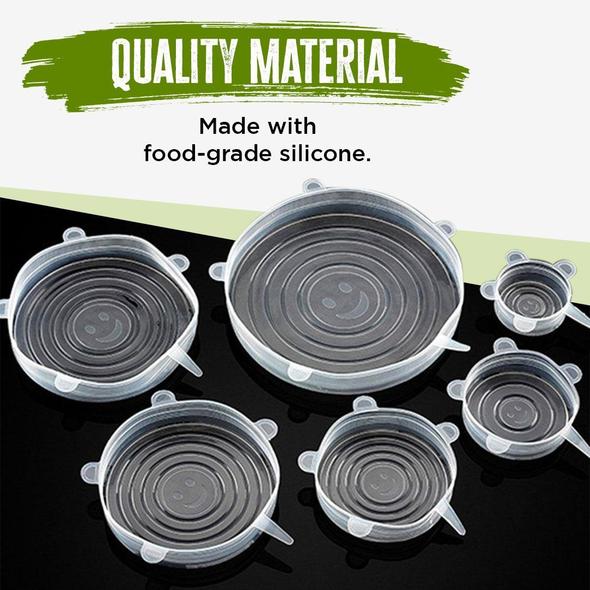 Universal Silicone Stretch Lids (Set of 6)
