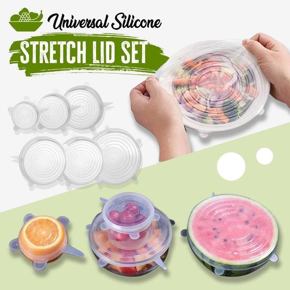 Universal Silicone Stretch Lids (Set of 6)