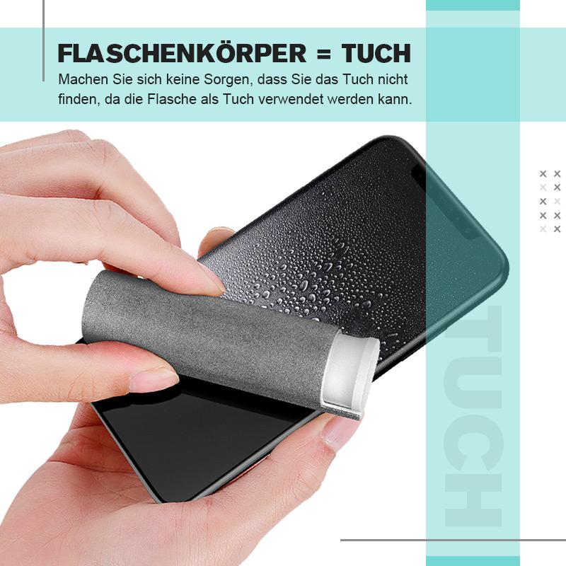 Newest 2 In 1 Phone Screen Cleaner Spray Computer Mobile Phone Screen Dust  Removal Tool Microfiber Cloth Set Cleaning Artifact