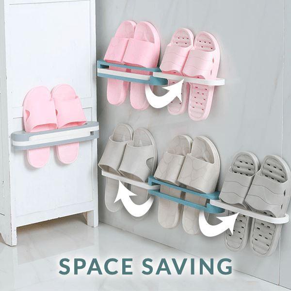 3-in-1 Drill-Free Slippers Rack